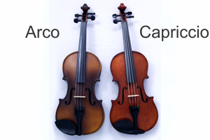 Arco and Capriccio Violins